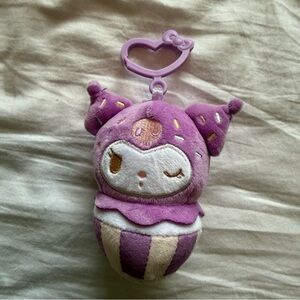 Kuromi Sanrio Ice Cream Plush Bag Charm